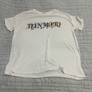 Zara White Floral Kids T-Shirt